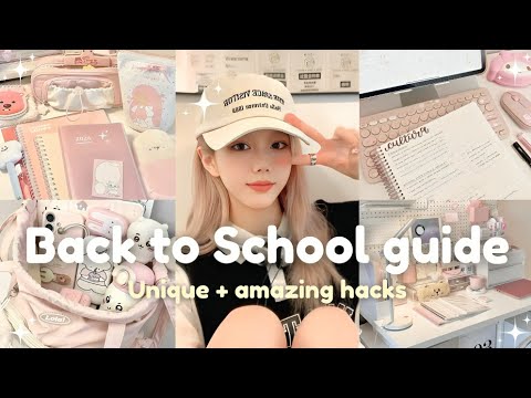 Back to school preparation guide | filled with unique hacks 🖇 👩🏻‍🎓