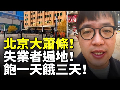 北京大蕭條肉眼可見！失業者遍地飽一天餓三天；關稅戰影響逐漸顯現！　#看大陸