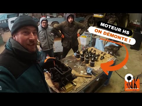 Engine broken, I'm helping my son rebuild it!