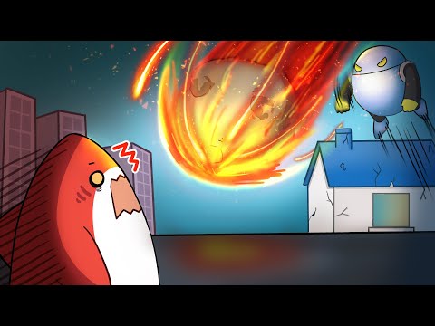 운석으로 배구하는 미쳐버린 게임