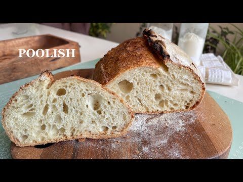 Crusty French Bread with poolish |Simple methode | Bake With Me🥰