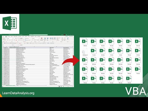 How to split an Excel file into multiple files using VBA | Excel Automation
