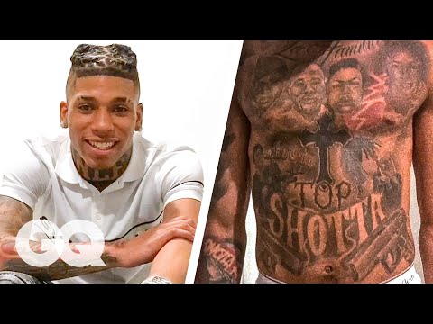 NLE Choppa Breaks Down His Tattoos | GQ