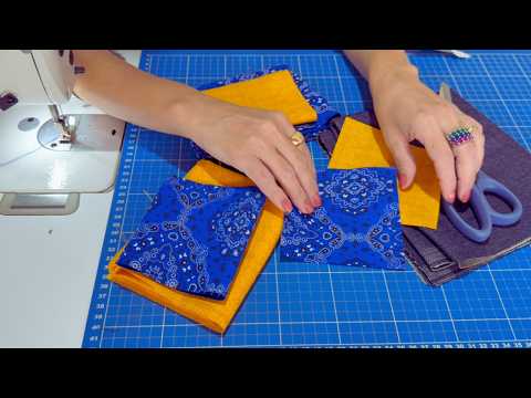 This patchwork rug is beautiful, easy to make, and has an amazing effect! 🤩