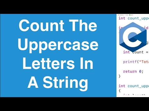 Count The Uppercase Letters In A String | C Programming Example