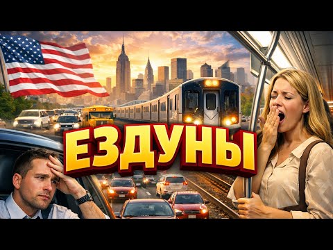 Жизнь за рулём. Как далеко ездят на работу американцы? #сша