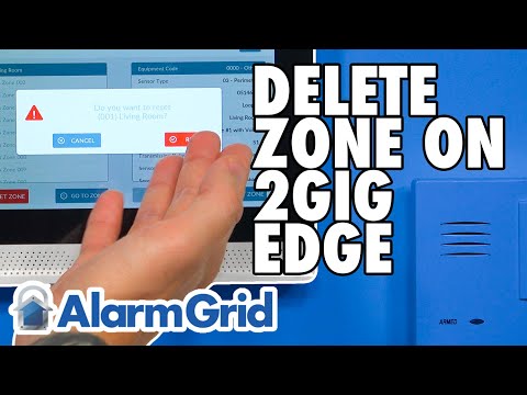 2GIG Edge: Deleting a Zone