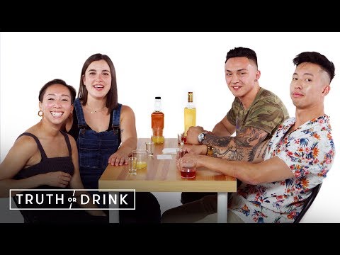 Best Friends Go On a Double Blind Date (Briana, Cat, Antonio, & Kwan) | Truth or Drink | Cut
