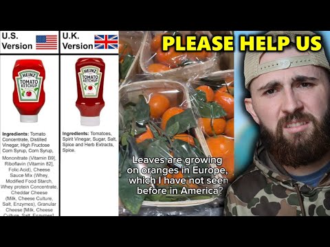 European Food Quality vs American Slop... *this has to be illegal*