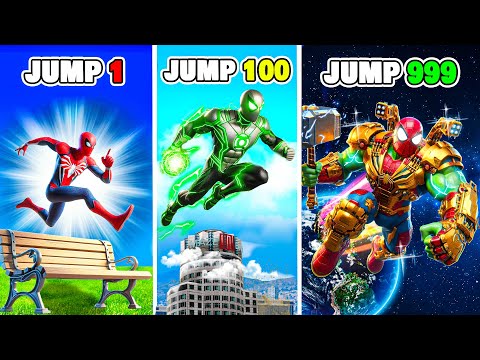 SPIDERMAN Changes into a Different Superhero with Every Jump in GTA 5