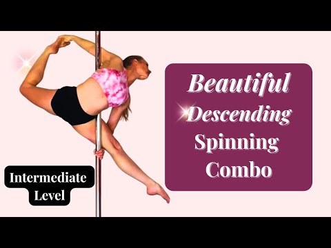 Beautiful Spin Pole Combo | Intermediate Spinning Pole