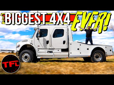 This 4x4 Freightliner Semi Truck Is the Coolest Real-Life Tonka Toy You Didn't Know You Wanted!