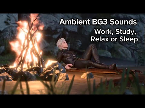 Relax by the Campfire with Astarion | Ambient ASMR BG3 Sleep Music  #baldursgate3 #bg3 #astarion
