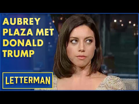 Aubrey Plaza Met Donald Trump as Noddy the Elf | Letterman