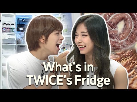 What's in TWICE's Fridge? explained by Jeongyeon & Tzuyu 🥩 (ENG SUB) | Chef & My Fridge