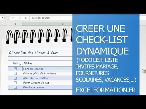 Create a dynamic checklist (tasks, vacation or wedding preparations, shopping, etc.)