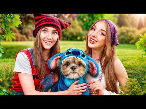 Meine große Schwester ersetzte Mama! Wir adoptierten Stitch im echten Leben