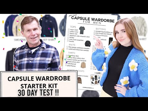 Surprising My Dad w/ Capsule Wardrobe + 30 Day Wear Test !!