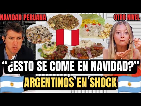 Argentine TV IMPRESSED with CHRISTMAS FOOD from PERU