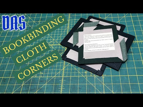 Bookbinding Cloth Corners // Adventures in Bookbinding