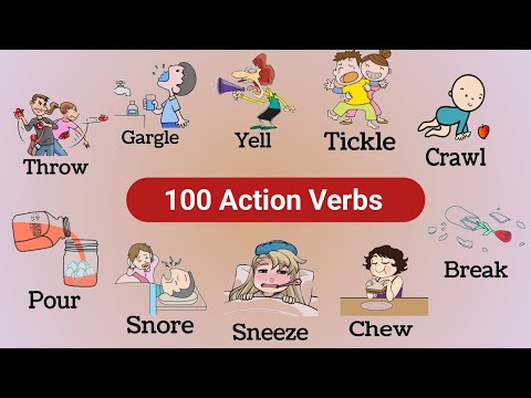 100 Action Verbs ||  Action Verbs in English with Pictures || English Vocabulary : Action Verbs