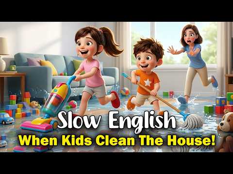 When Kids Clean The House... | Easy English Listening for Beginners (A2 Level)