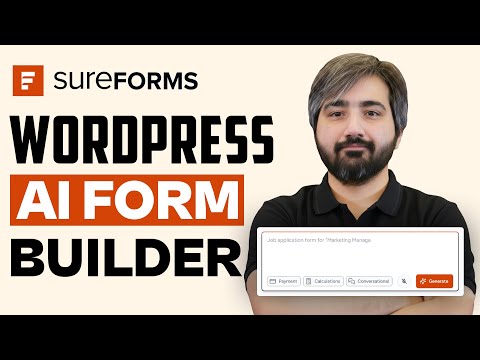 Easiest Way to Build WordPress Forms Using AI | SureForms
