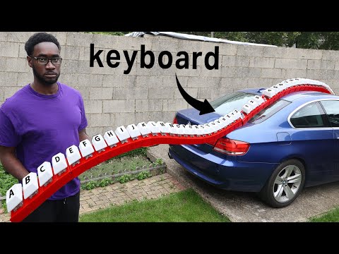 how to build the world's longest keyboard