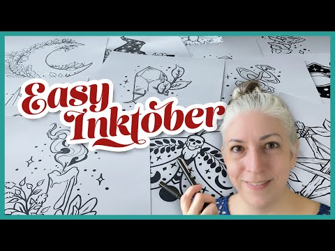 Inktober Advice: Tips on how to make it easier and a look at my process