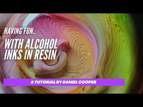 #15. Having Fun with Alcohol Inks in Resin. A Tutorial by Coopers Custom Casts.