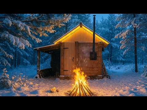 CABIN LIFE FAR FROM CIVILIZATION. TRUE HAPPINESS IS HERE. WINTER IS COMING!