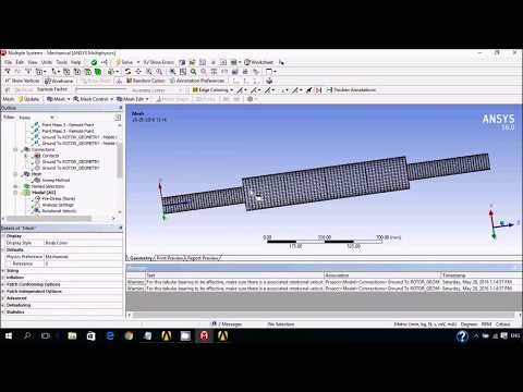 Unbalance Response Analysis Harmonic Analysis of rotor using ANSYS Workbench