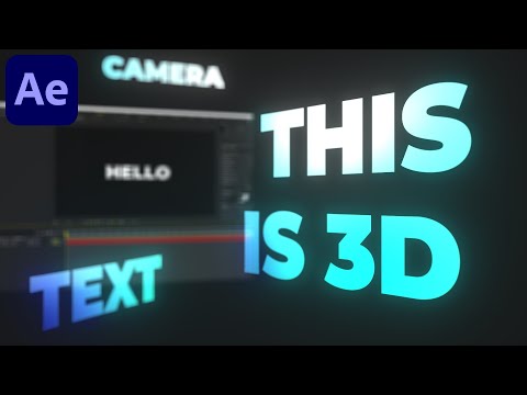 3D Camera Text Animation in After Effects - After Effects Tutorial | Text Animation - No Plugins