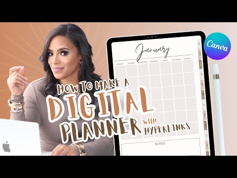 How to create a digital planner for goodnotes in Canva Today! (With Hyperlinks)