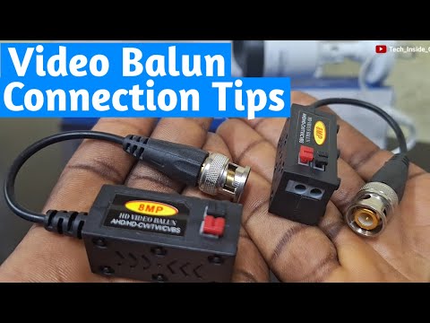 Video Balun Connection tips for effective video transmission in cctv camera installation