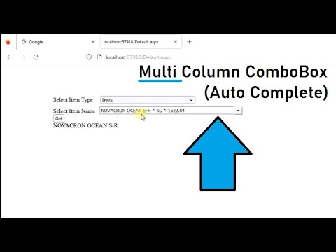 Multi Column ComboBox in Asp.Net C# SQL | swift learn