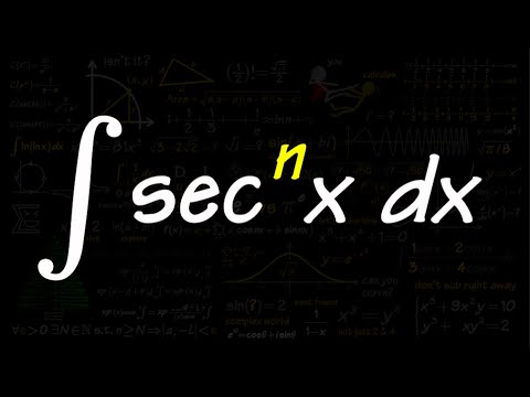 Reduction formula for integral of sec^n(x)