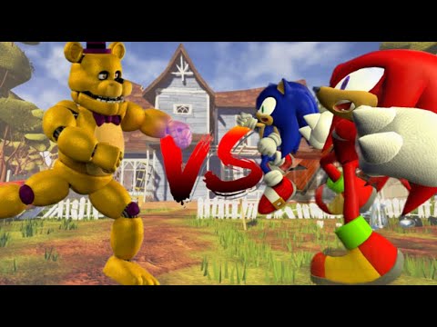 Sonic & Knuckles VS Fredbear | Chaos Collab