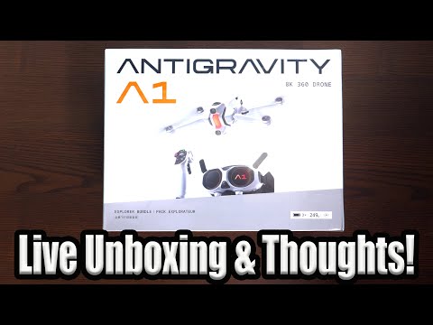 Antigravity A1 360 FPV Drone Live Unboxing & First Thoughts!