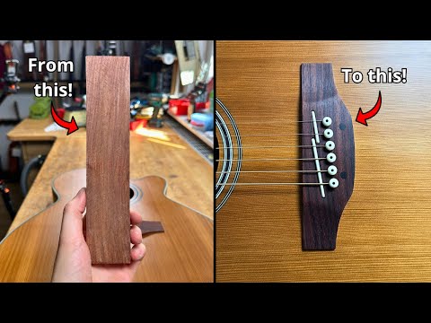 Making a new Guitar Bridge from Scratch!