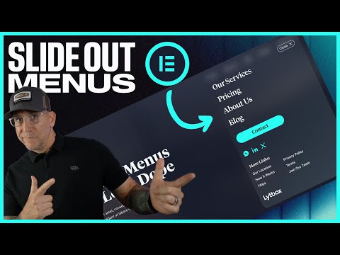 Design & Build Slide Out Desktop & Mobile Menus In Elementor
