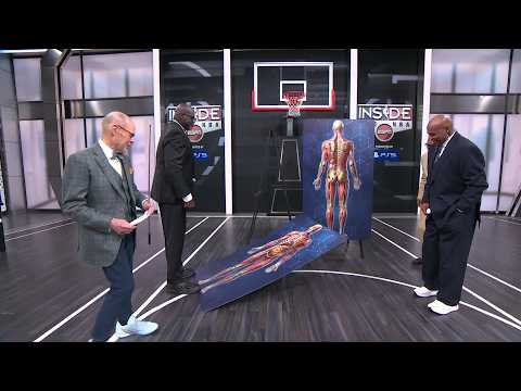 Shaq destroys the set after Ernie's anatomy game 🤣 | Inside the NBA