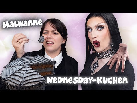 MUTTER & TOCHTER HALLOWEEN SPECIAL - Wednesday-Kuchen mit @Malwanne - OnlyCakes by Aria Addams