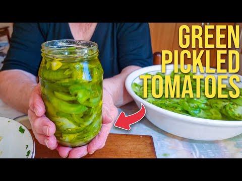 The Secret to Italian Nonna's Pickled Green Tomatoes
