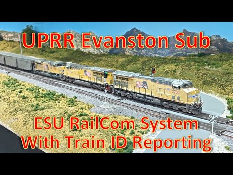 PRODUCT REVIEW - ESU RailCom System with Train ID Reporting UPRR Evanston Sub Large HO Scale Layout