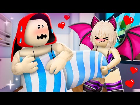 The VAMPIRE GIRL Has A CRUSH On JJ?! 💗 - Maizen Roblox