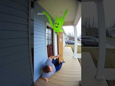 Thief Scared of the Wacky Inflatable Protector! #instantkarma