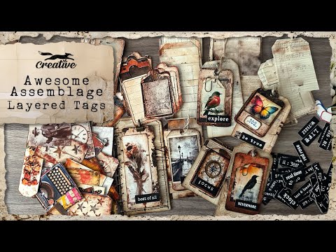 Awesome Assemblage: Little Layered Tags (kit Version)