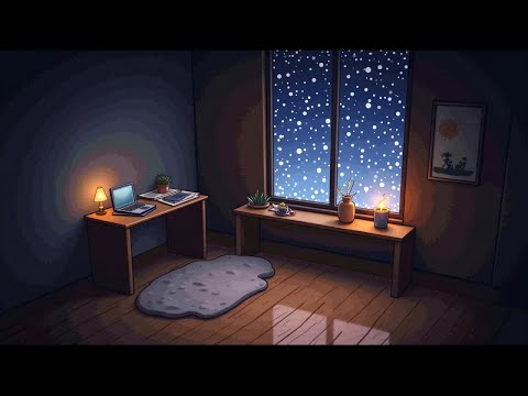 Snowy Study Nook - Lo-fi Beats for Homework Time