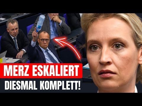 Merz LACHT über Weidels Rede – was dann passiert, schockiert das ganze Land!